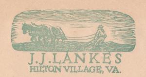 Lankes, Hilton Village, Va. letterhead